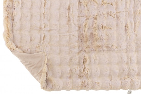 J Line Jolipa Plaid Wave Polyester Crème.