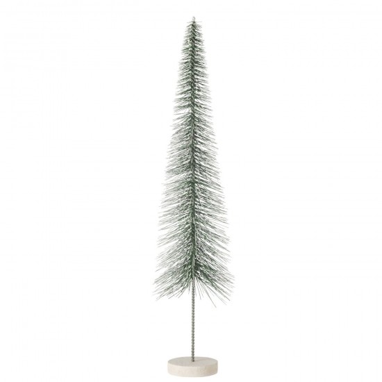 J Line Kerstboom Decoratief Sneeuw Plastiek Groen Large kerstbomen JO47067.