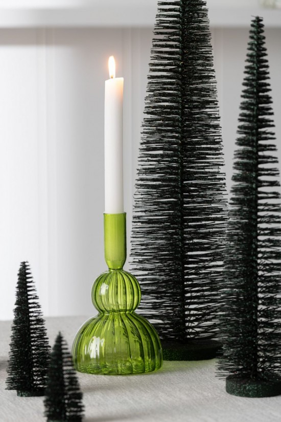 Jline Arbol De Navidad Decorativo Lentejuelas Plastico Verde Oscuro Large.