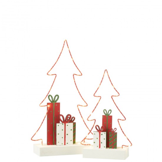 Jline Kerstboom Cadeau S Led Wit Rood Groen Large.