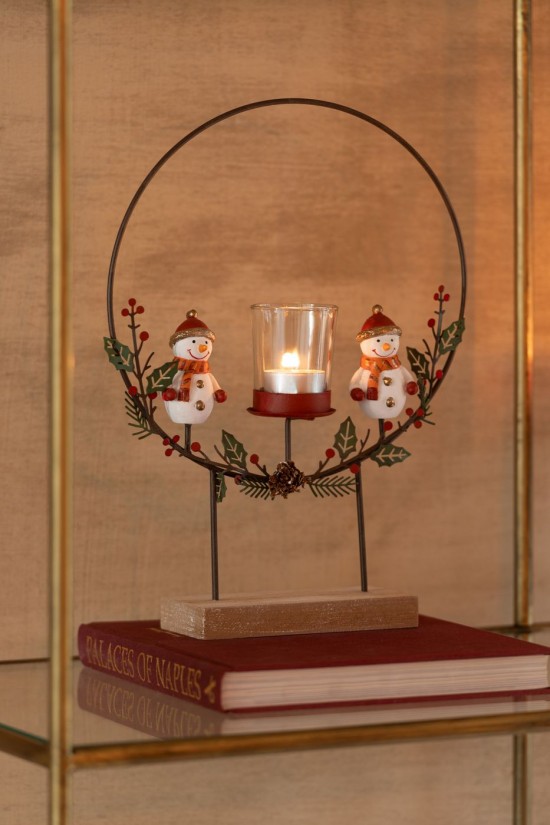 Jline Fotosforo Círculo Pie Muñeco De Nieve Mix.