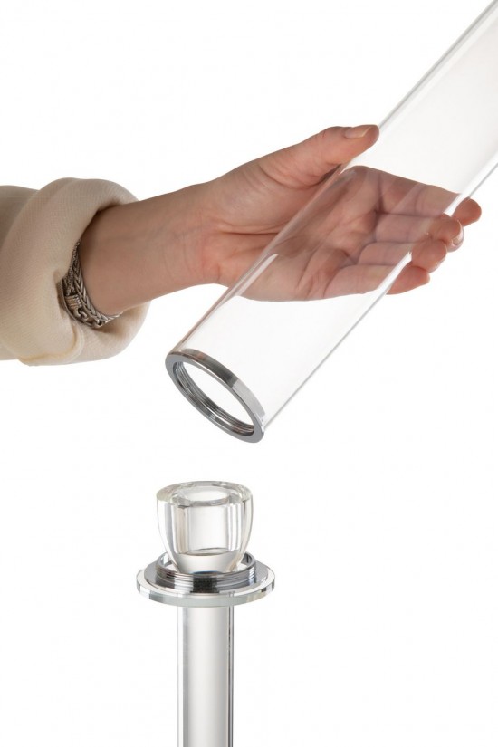 J Line chandeliers candélabres Jolipa Chandelier Moira Verre Transparent Medium.