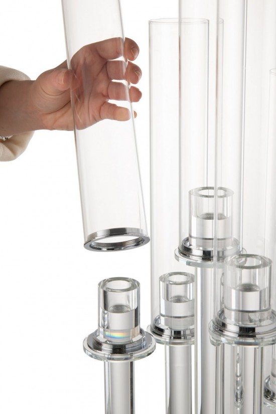 J Line chandeliers candélabres Jolipa Chandelier 5 Fin Verre Transparent.