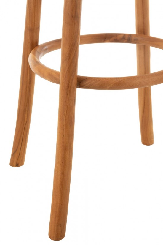 J Line chaises tabourets de bar Jolipa Chaise Bar Ali Bois De Teck Naturel.