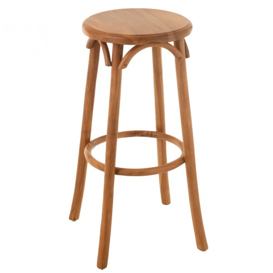 J Line Barkruk Ali Teak Hout Naturel barstoelen JO47271.