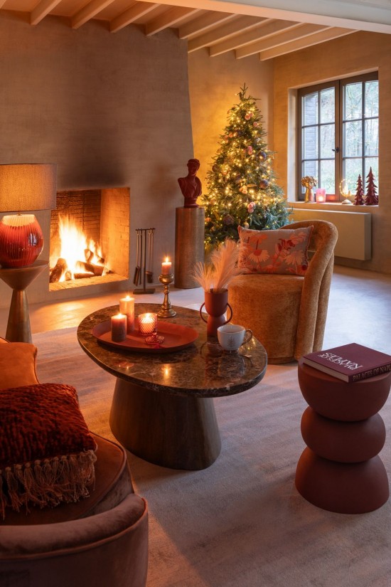 J Line Tavolino Lise Fer Rug Mesa Auxiliar Lise Hierro Óx.