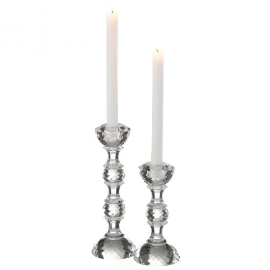 Jline Kandelaar Marie Kristal Transparant Large.