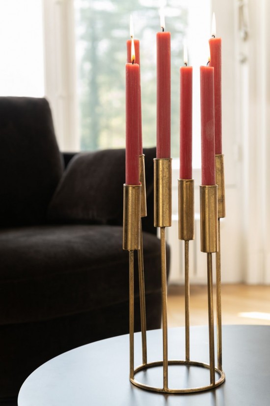 Jline Juego De 2 Portavelo Piedra Hierro Oro.