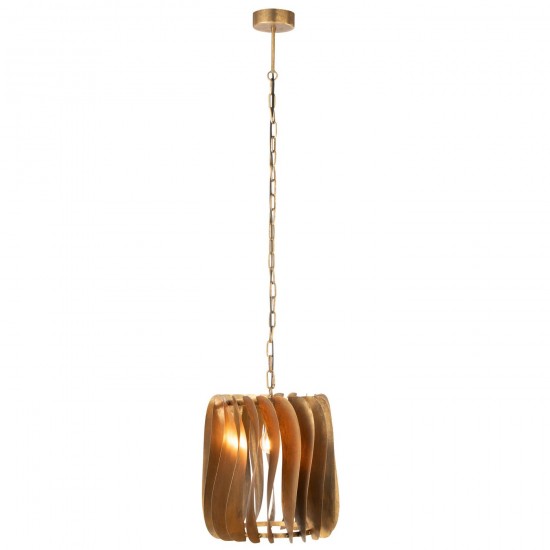 J Line Hanglamp Tina Ijzer Zwart Goud hang pendellampen licht JO47436.