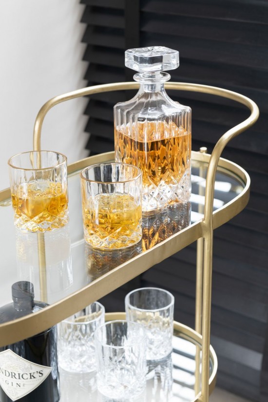 Jline Vaso Franco Vidrio Oro Transparente.