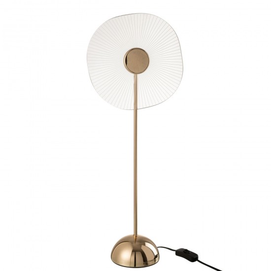 J Line Table Lamp Led Flower Metal Plastic Gold Large Table Lights.