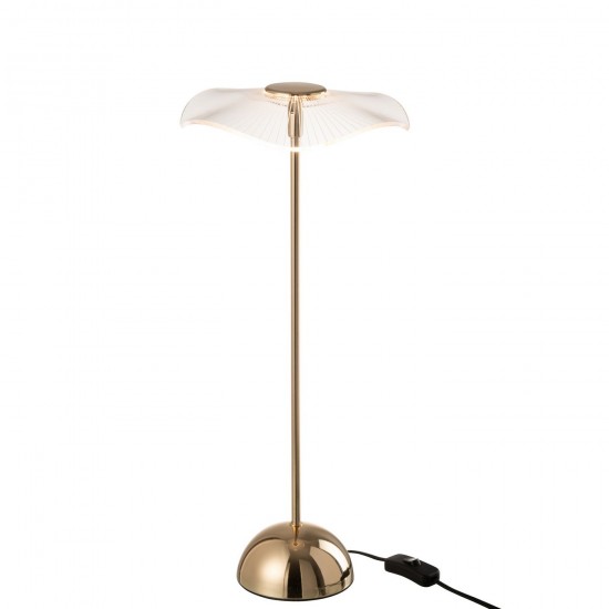J Line Tafellamp Led Bloem Metaal Plastiek Goud Large Tafellampen Leeslichten Leeslampen Binnenverlichting JO47475.