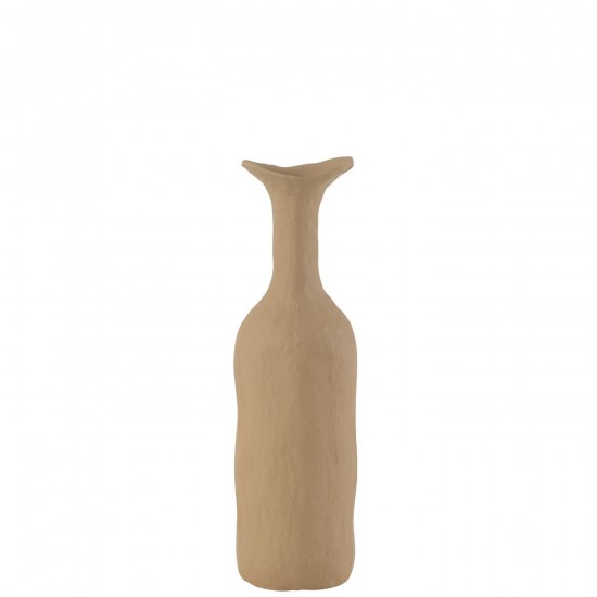 J Line Vaas Agra Aluminium Beige Large grote vazen Grote vaas Hoge vazen Hoge vaas JO47619.