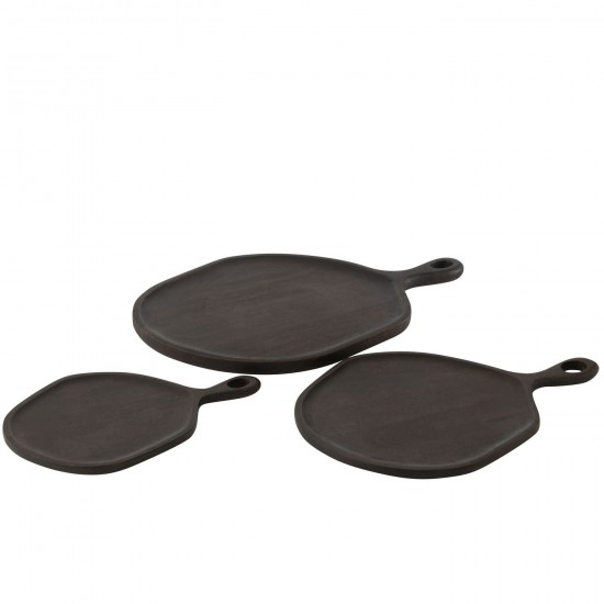 J Line planches à découper Jolipa Plateau Goa Bois De Manguier Wenge Large.