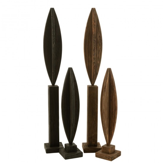 J Line La nature Photo de nature Photos de la nature Jolipa Deco Sur Pied Luke Bois De Pin Noir Large.