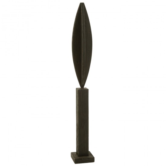 J Line Deco Op Voet Luke Dennenhout Zwart Large natuur Natuurbeelden JO47689.