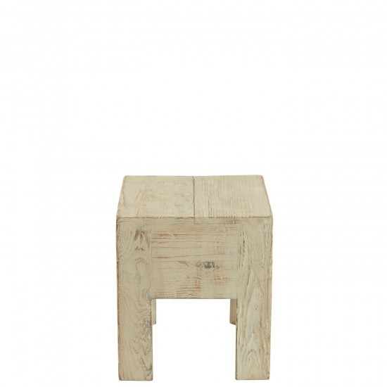 J Line tabourets ronds Jolipa Tabouret Will Bois De Pin Blanc.