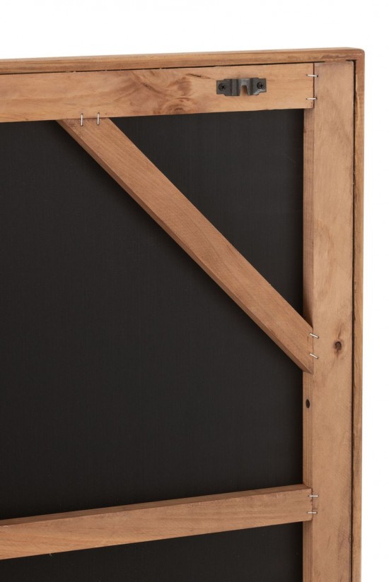 J Line décorations murales décoration murale Jolipa Decoration Murale John Bois De Pin Toile Blanc.