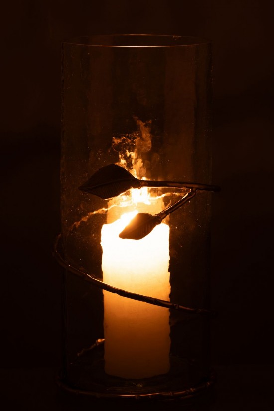 J Line Grands vases Grand vase Vases hauts Vase haut. Jolipa Vase Feuil Larg Ever Ac Tr Or.