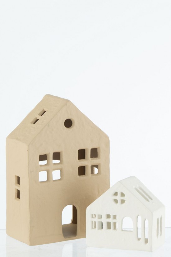 Jline Haus Agra Beige t lichthalter teelichtleuchter teelichte.