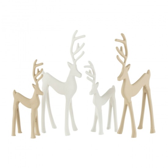 J Line animal animaux statuettes Jolipa Renne Goa Beige Large.