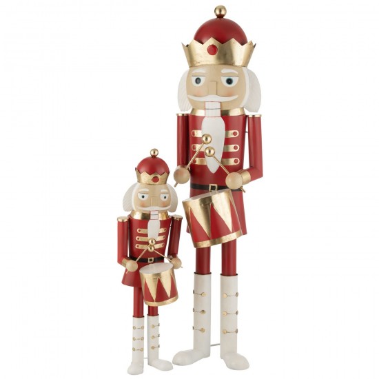J Line Gens personnes Jolipa Casse Noisette Tambour Fer Rouge Or Large.