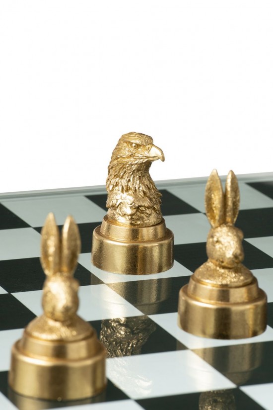 J Line Scacchi Animali Resina Mix Ajedrez Animales Poly Mix.