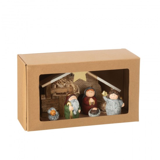 Jline Kerststal Led Porselein Mix Medium.