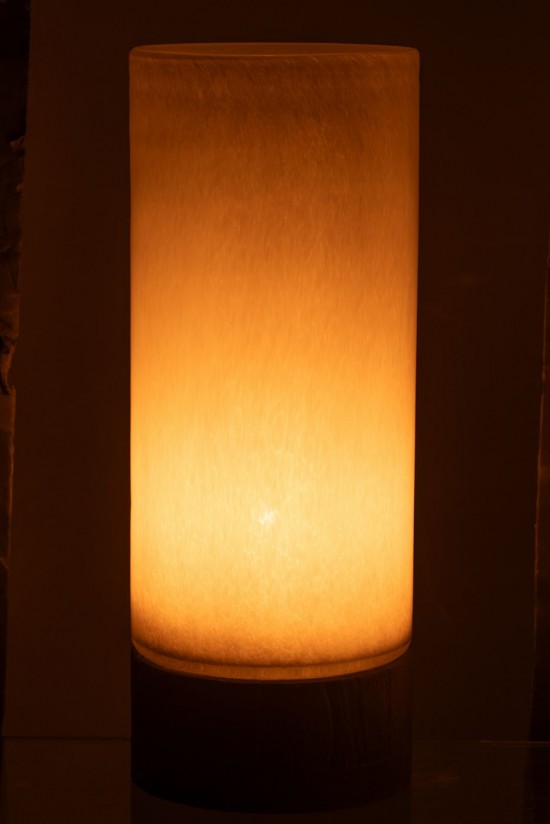 J Line Grands vases Grand vase Vases hauts Vase haut. Jolipa Photophore Vase Ray Verre Bois De Saule Gris Noir Extra Large.