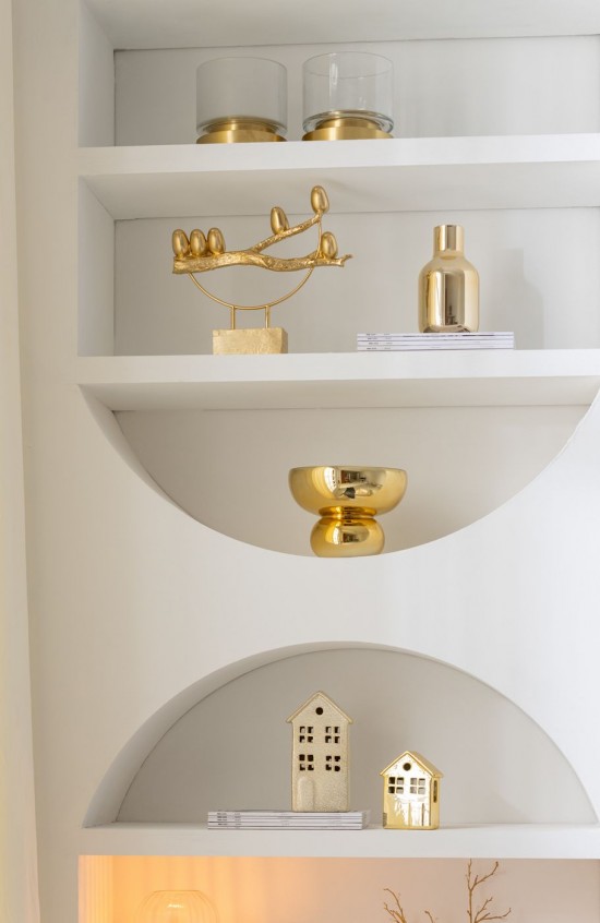 J Line Portacandela Vaso Pia Vetro Rame Trasparente Oro Small Assortimento Di 2 Fotosforo Jarrón Pia Vidrio Cobre Transparente.