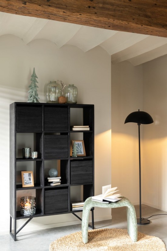 Jline Pisapapeles Medusa Cilindro Vidrio Negro.