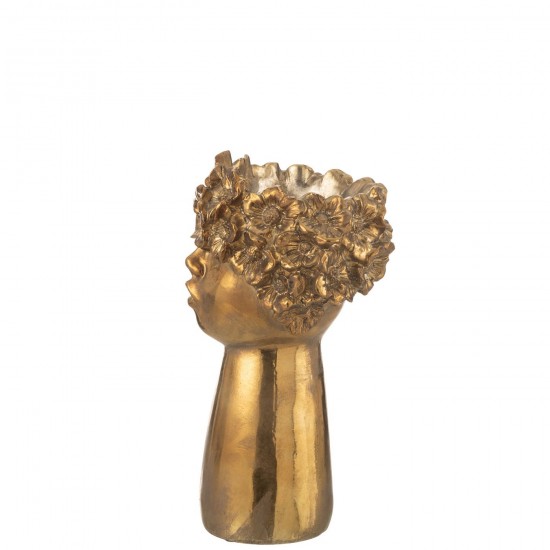 J Line cachepots de fleur Jolipa Cachepot Nebu Poly Or Large.