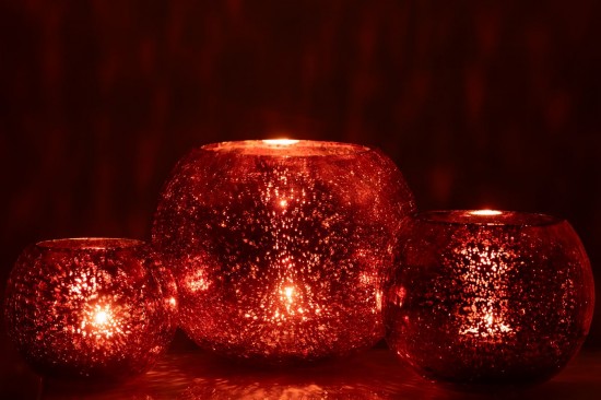 Jline Teelichthalter Kugel Rissig Glas Rosa Large t lichthalter teelichtleuchter teelichte.