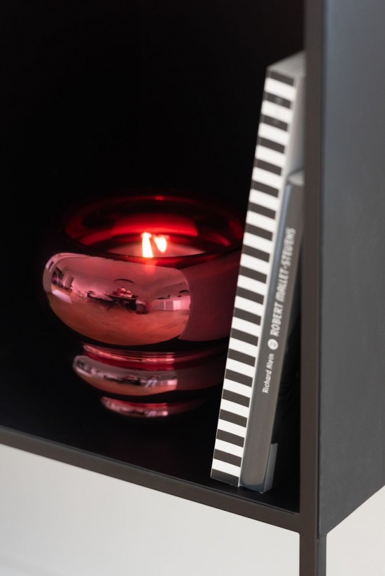 Jline Fotosforo Jarrón Julia Vidrio Rojo Oscuro.