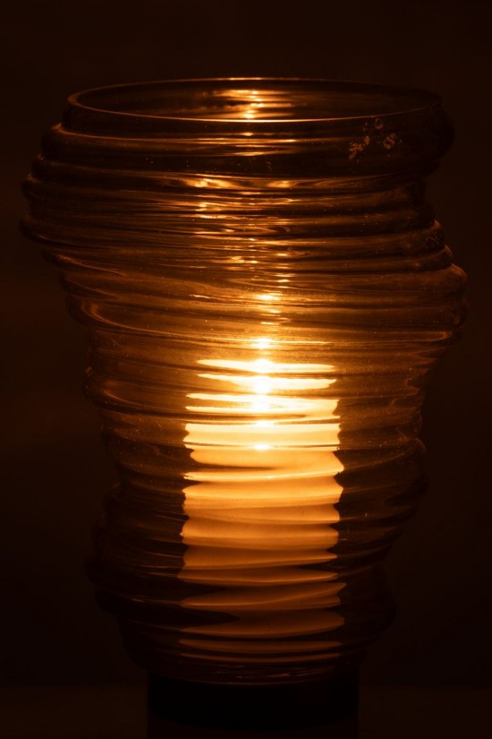 J Line vases Jolipa Vase Tornado Verre Vert Large.