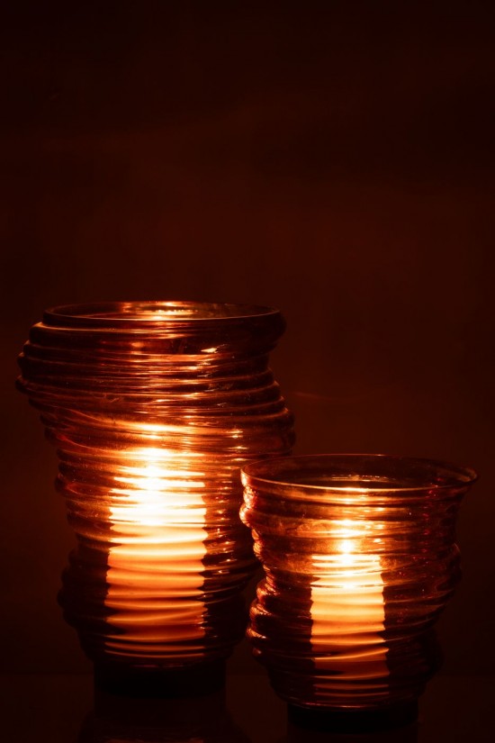 Jline Vase Tornado Glas Braun Large vases.