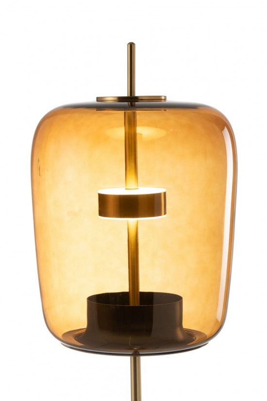 J Line Floor Lamp Led Glass Brown Floor lights Standing Floorlamps.