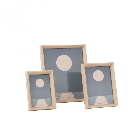 J Line Cadre photo simple Cadres photo simple Jolipa Cadre Photo Sylvie Mdf Naturel Large.