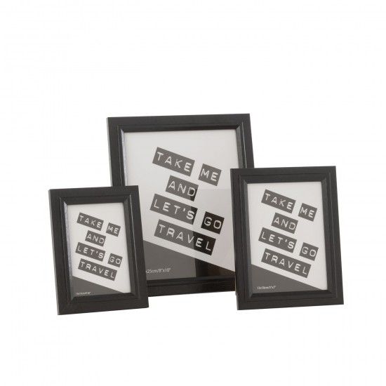 J Line Cadre photo simple Cadres photo simple Jolipa Cadre Photo Bob Mdf Noir Large.