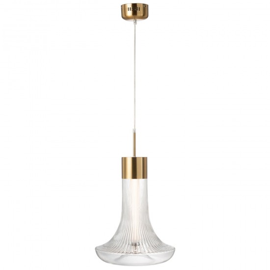 J Line Hanglamp Led Goud Metaal Transparant hang pendellampen licht JO49097.