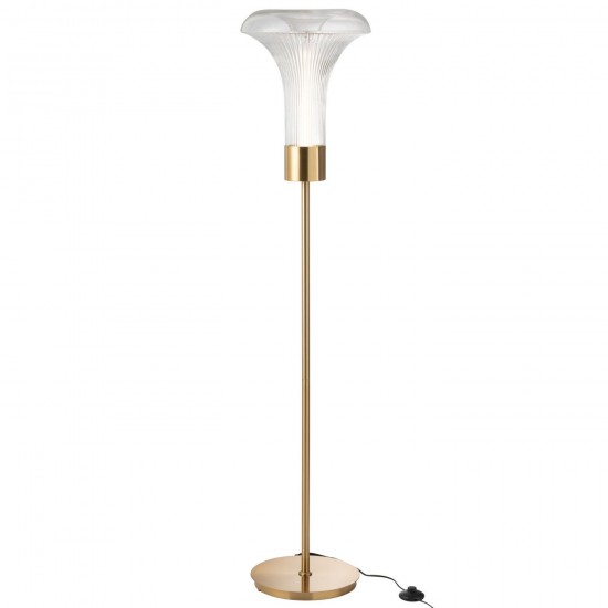 J Line Staanlamp Led Goud Metaal Transparant Vloerlampen Stalampen Staande Lampen Staanlampen JO49099.