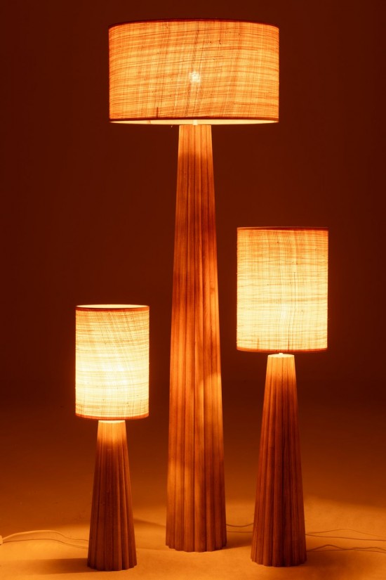 Jline Stehlampe Regenschirm Ailanthus Naturell Stehleuchten.