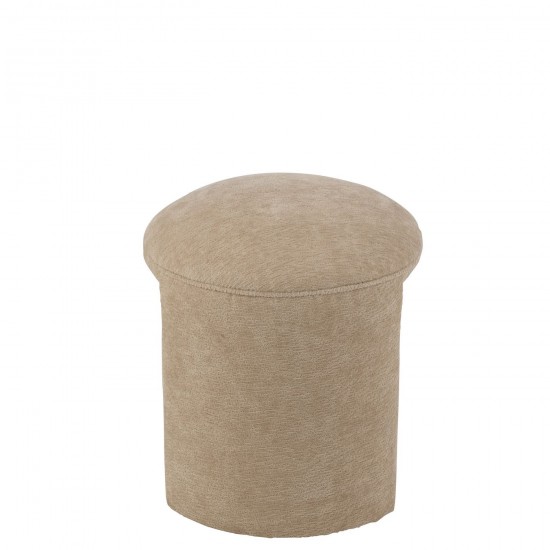 J Line tabourets ronds Jolipa Tabouret Rond Textile Beige.