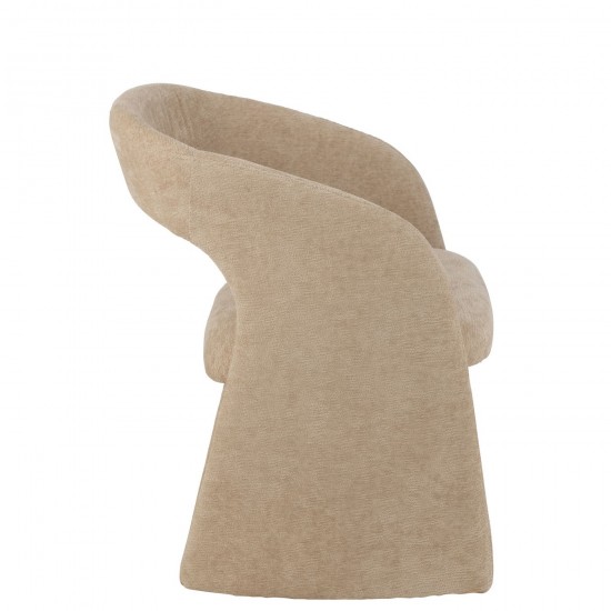 J Line chaises de repas Jolipa Anise Chaise Textile Beige.