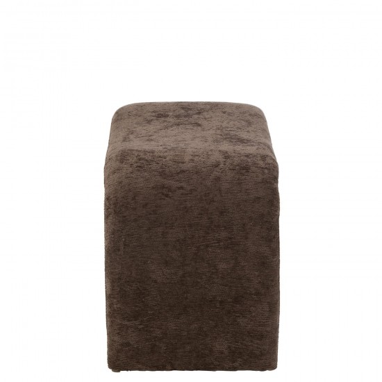 J Line tabourets ronds Jolipa Tabouret N Shape Textile Brun Foncé.