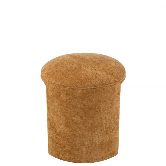 J Line tabourets ronds Jolipa Tabouret Rond Textile Ochre.