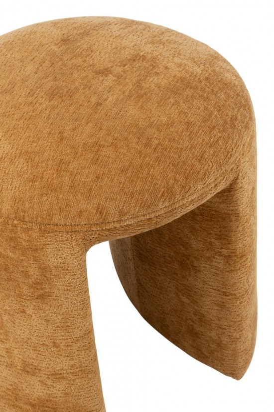 J Line Stool Round Textile Ochre crutches stools.