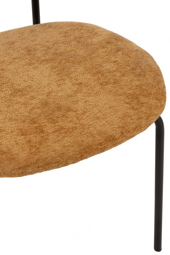 Jline Essensstuhl Textil Metall Ocker stuhl stuehle.