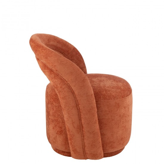 J Line chaises lounges Jolipa Accent Chaise Textile Orange Rouille.