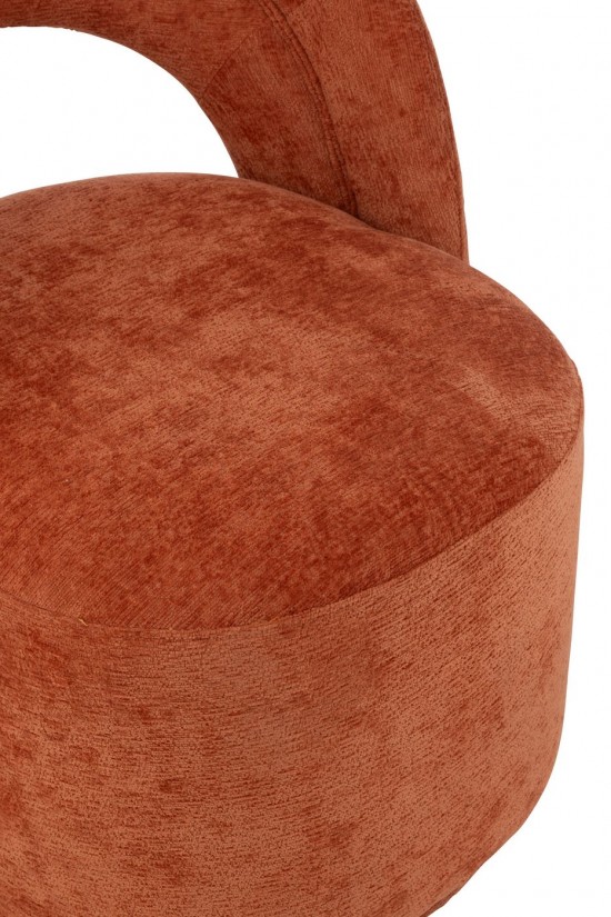 Jline Stuhl Accent Textil Orange Rost loungestuhl loungesessel loungestuehle.